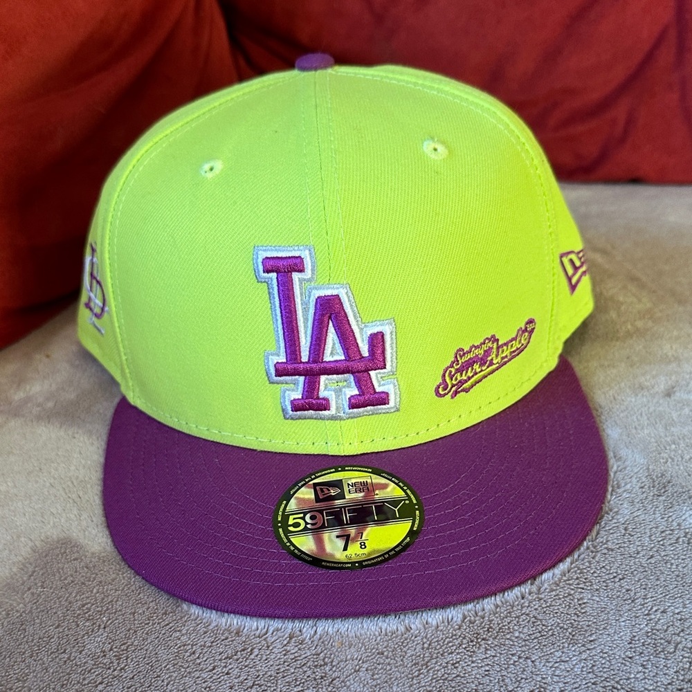 New Era 59FIFTY LA Dodgers Big League Chew Sour Apple Hat 7 7/8